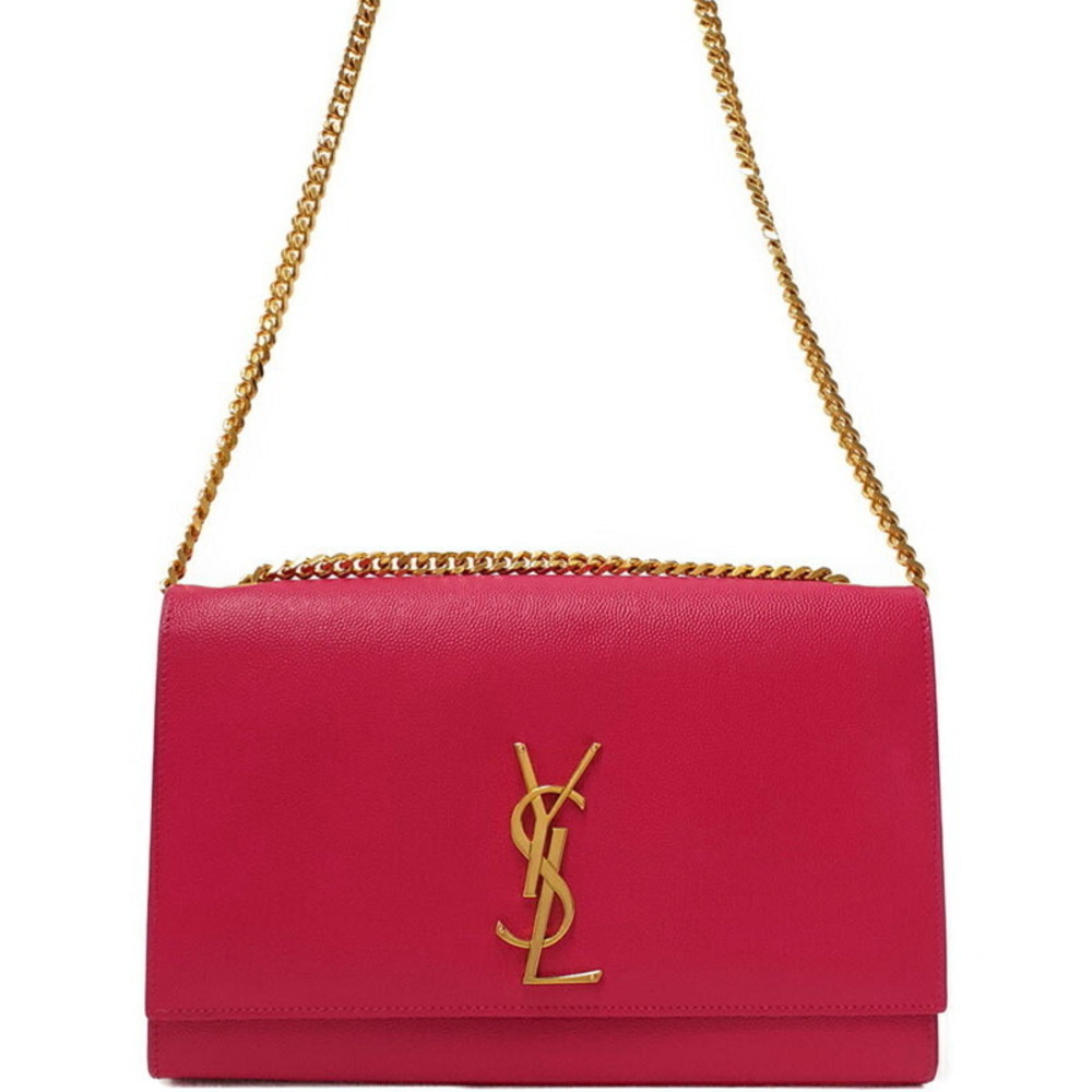 SAINT LAURENT PARIS Kate Monogram Satchel Chain Shoulder Bag